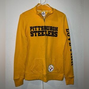 PINK Pittsburgh Steelers Sparkly Quarter Zip Sweatshirt